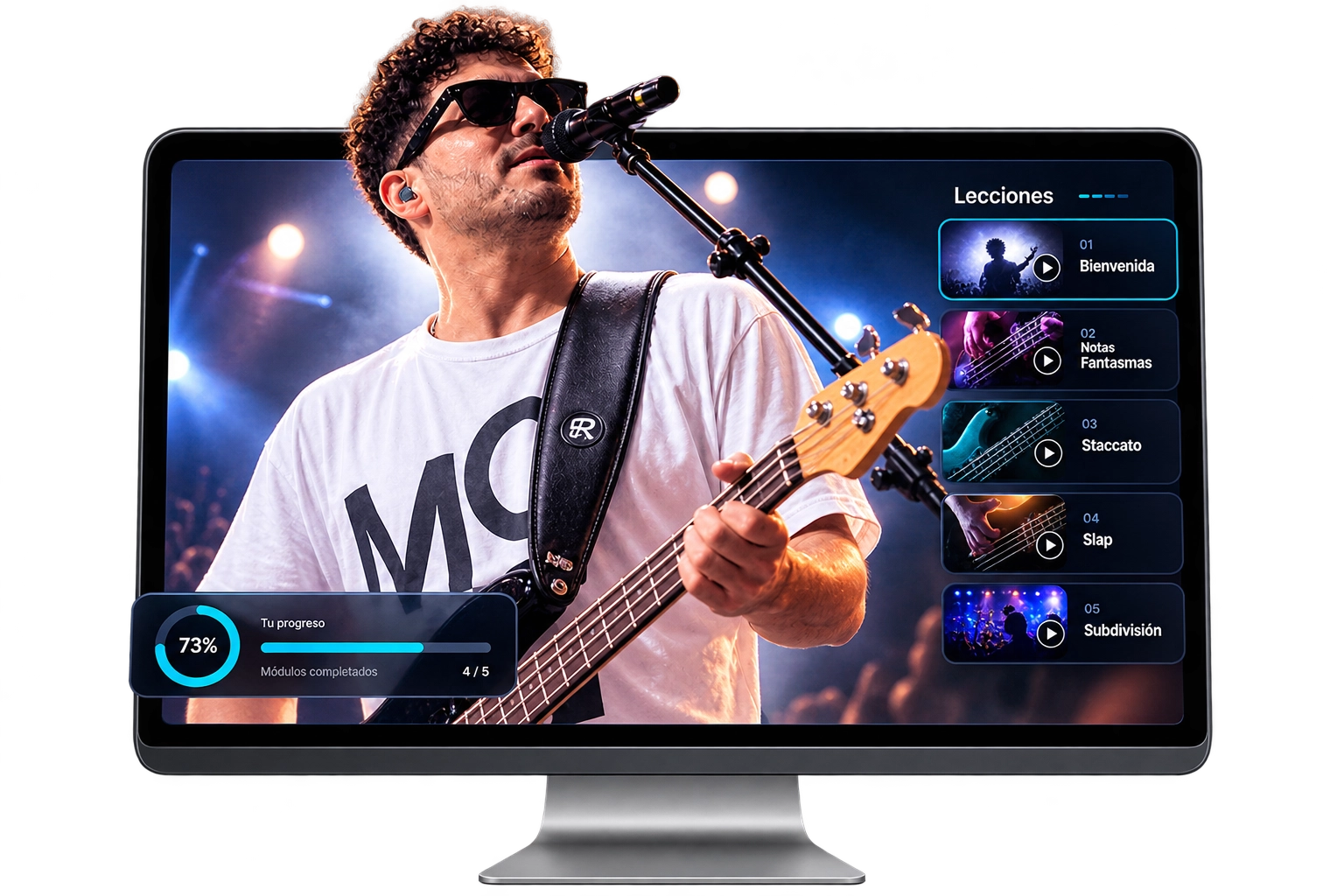 La plataforma del curso El ADN del Bass